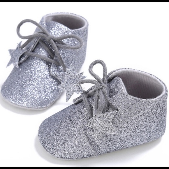 Other - Sliver Glitter Baby Bootie Shoes